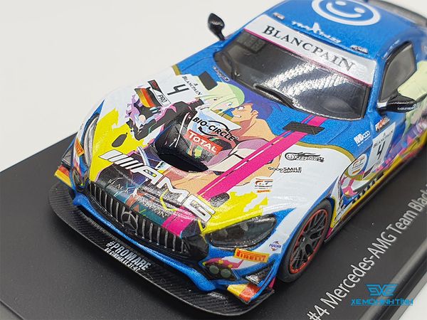 Xe Mô Hình Mercedes-Benz AMG Team Back Falcon 2019 SPA24H 1:64 Goodsmile Racing