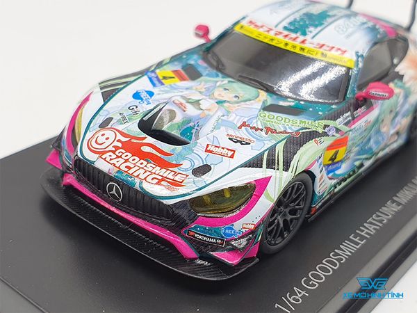 Xe Mô Hình Mercedes-Benz AMG 2017 Supper GT Hatsune Miku 1:64 Goodsmile Racing