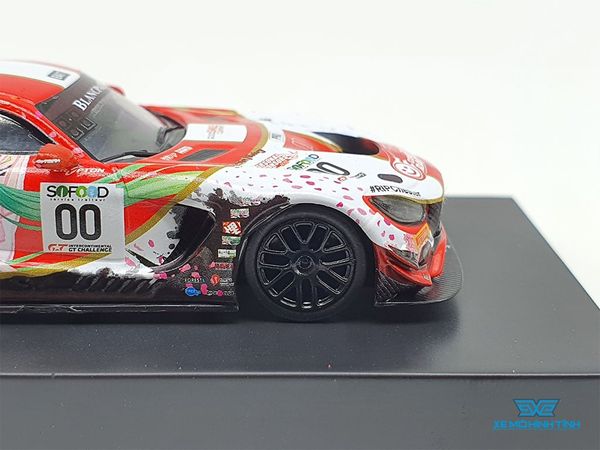 Xe Mô Hình Mercedes-Benz AMG Hatsune Miku  2017 SPA24H 1:64 Good Smile ( Đỏ )