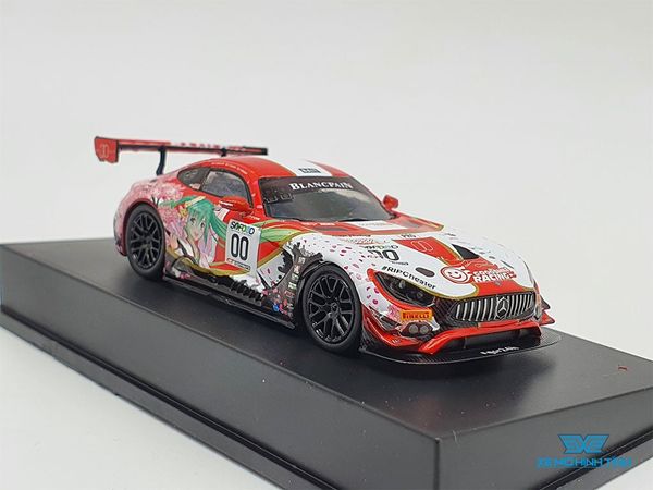 Xe Mô Hình Mercedes-Benz AMG Hatsune Miku  2017 SPA24H 1:64 Good Smile ( Đỏ )