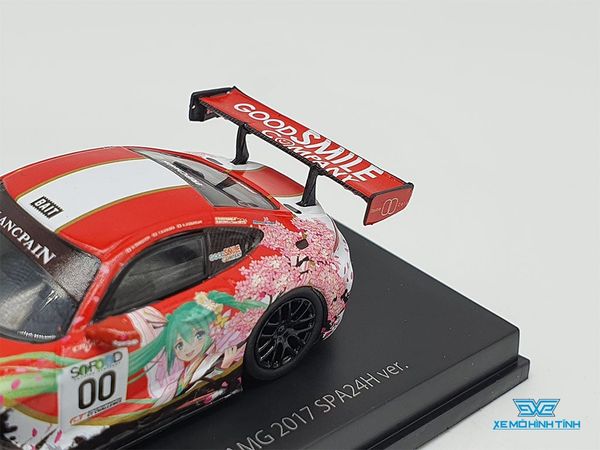 Xe Mô Hình Mercedes-Benz AMG Hatsune Miku  2017 SPA24H 1:64 Good Smile ( Đỏ )