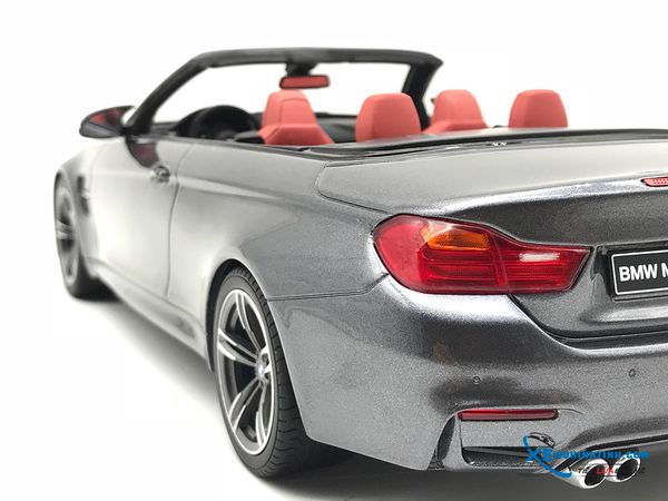 XE MÔ HÌNH BMW M4 F83 CABRIOLET 1:18 GTSPIRIT (XÁM)