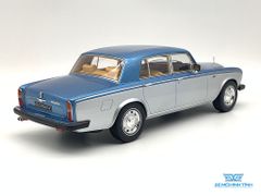 Xe Mô Hình Rolls Royce Silver Shadow II Bj. 1977 1:18 GTSpirit ( Xanh/Bạc )