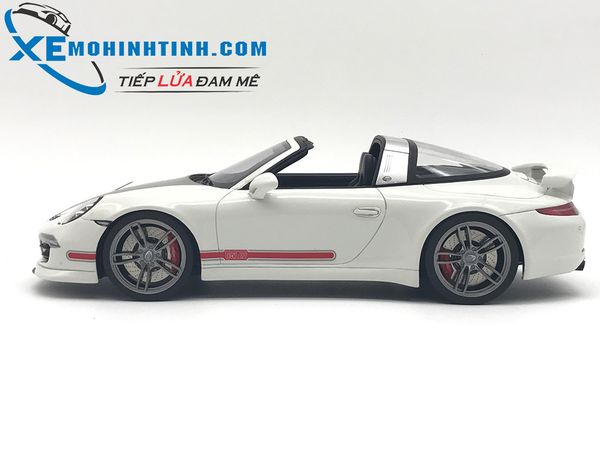 XE MÔ HÌNH PORSCHE 911 TARGA BY TEACART 1:18 GTSPIRIT (TRẮNG)