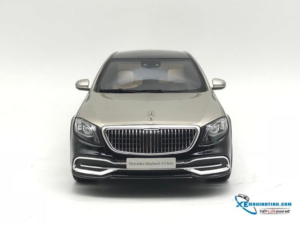 Xe Mô Hình Mercedes-Benz MayBach S600 1:18 GTSpirit ( Đen Bạc )