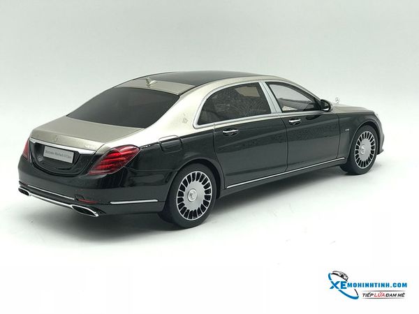 Xe Mô Hình Mercedes-Benz MayBach S600 1:18 GTSpirit ( Đen Bạc )