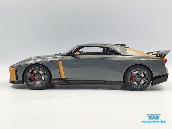 Xe Mô Hình Nissan GT-R 50 ITALD 1:18 GTSpirit ( Xám )