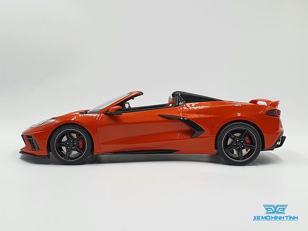 Xe Mô Hình Chevrolet Corvette C8 Cabriolet 1:18 GTSpirit ( Cam Mui Trần )