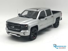 Xe Mô hình CHEVROLET - SILVERADO REDLINE EDITION 2018 1:18 GTSpirit ( Bạc )