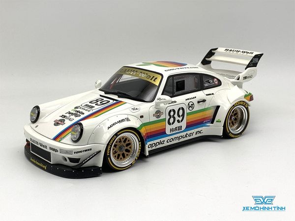 Xe Mô Hình Porsche RWB Body Kit Pomme 1:18 GTSpirit ( Trắng )