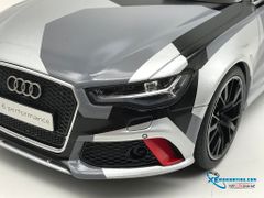 Xe Mô Hình Audi RS6 Camouflage Xffmw Exclusive Custom Speacial Edition 1:18 GTSpirit ( Bạc camo )