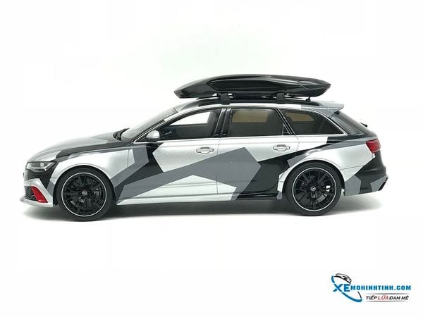 Xe Mô Hình Audi RS6 Camouflage Xffmw Exclusive Custom Speacial Edition 1:18 GTSpirit ( Bạc camo )