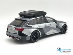 Xe Mô Hình Audi RS6 Camouflage Xffmw Exclusive Custom Speacial Edition 1:18 GTSpirit ( Bạc camo )