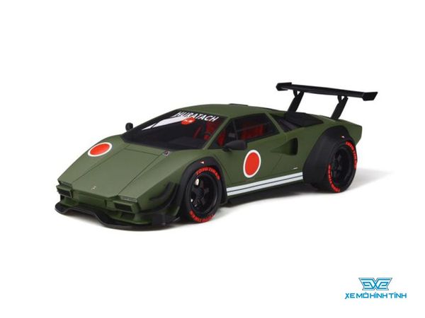 Xe Mô Hình Khyzyl Saleem Lamborghini Huratach 1:18 GTSpirit ( Xanh Rêu Chấm Tròn Đỏ )