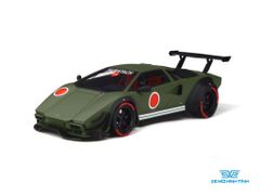 Xe Mô Hình Khyzyl Saleem Lamborghini Huratach 1:18 GTSpirit ( Xanh Rêu Chấm Tròn Đỏ )