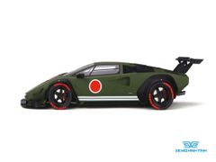 Xe Mô Hình Khyzyl Saleem Lamborghini Huratach 1:18 GTSpirit ( Xanh Rêu Chấm Tròn Đỏ )