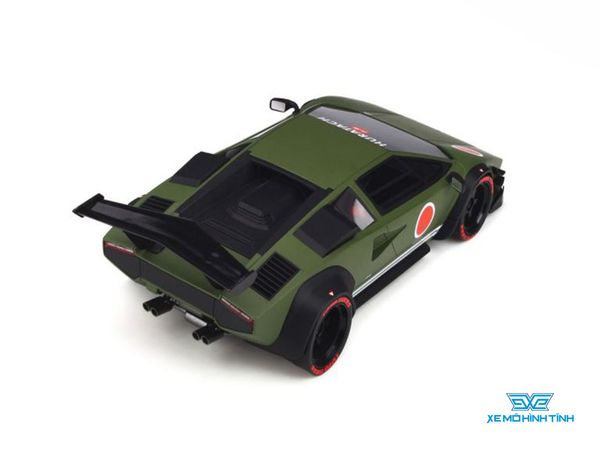 Xe Mô Hình Khyzyl Saleem Lamborghini Huratach 1:18 GTSpirit ( Xanh Rêu Chấm Tròn Đỏ )