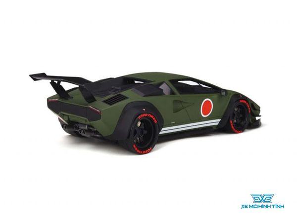 Xe Mô Hình Khyzyl Saleem Lamborghini Huratach 1:18 GTSpirit ( Xanh Rêu Chấm Tròn Đỏ )