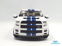 Xe Mô Hình Ford Shelby F-150 Pickup Snake 2019 1:18 GTSpirit ( Trắng Xanh )