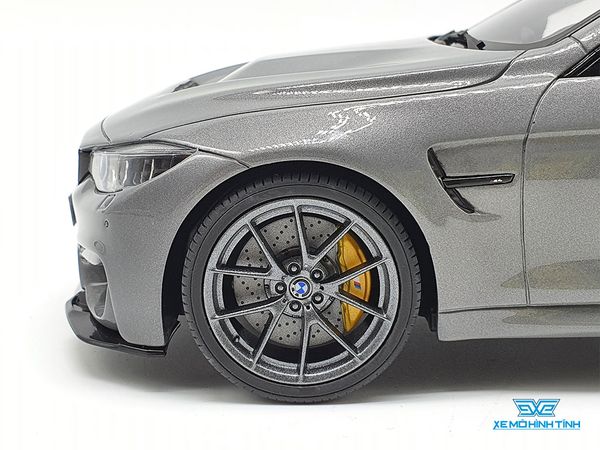Xe Mô Hình BMW M4 CS Lime Rock Grey 1:18 GTSpirit ( Xám )