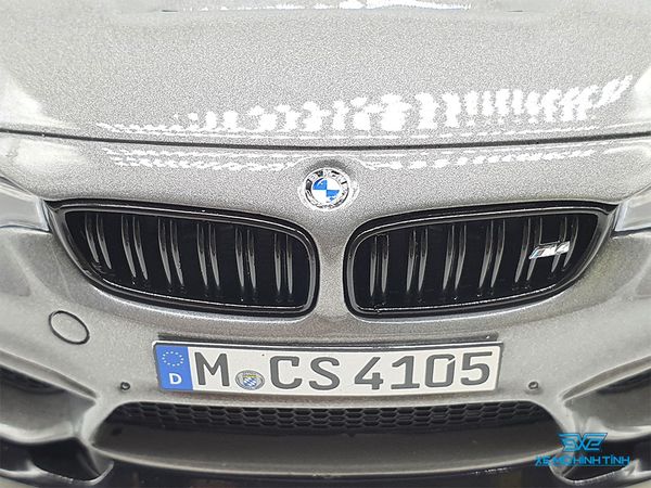 Xe Mô Hình BMW M4 CS Lime Rock Grey 1:18 GTSpirit ( Xám )