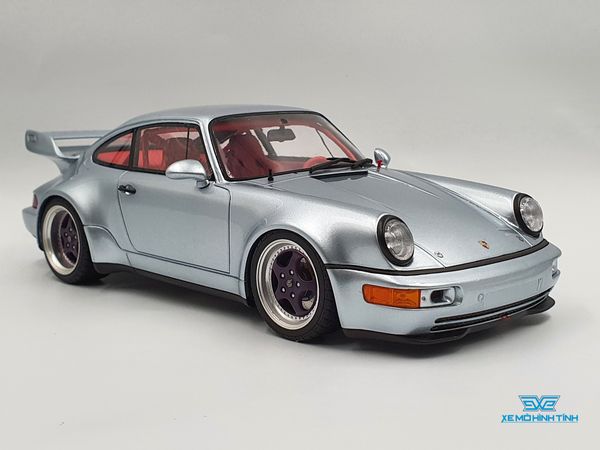 Xe Mô Hình Porsche 911 (964) RSR 1:18 GTSpirit ( Xanh Bạc )