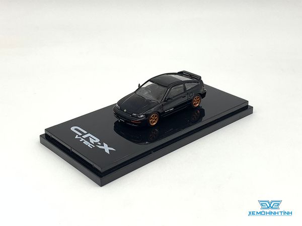 Xe Mô Hình Honda CR-X Sir (EF8) Customized Version Carbon Bonnet 1:64 Hobby ( Đen , Mâm Vàng )