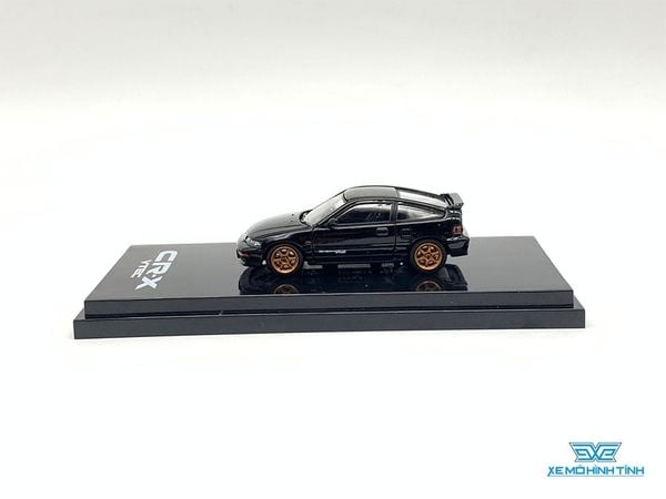 Xe Mô Hình Honda CR-X Sir (EF8) Customized Version Carbon Bonnet 1:64 Hobby ( Đen , Mâm Vàng )