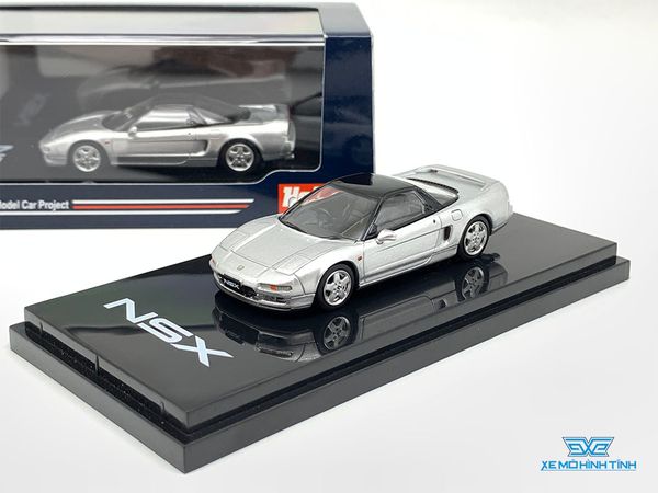 Xe Mô Hình 1992 Honda NSX ( NA1 ) 1:64 Hobby Japan ( Bạc )