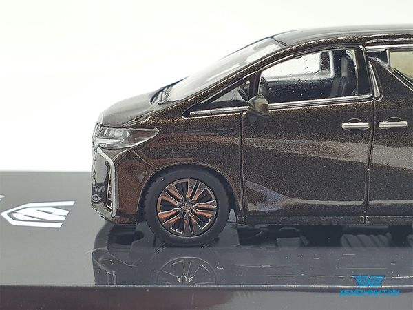 Xe Mô Hình Toyota Alphard Hybrid (H30W) 1:64 Hoppy Japan ( Nâu )