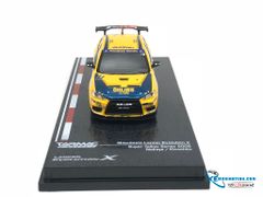 Xe Mô Hình Mitsubishi Lancer Evolution X Super Taikyu Series 2008 Nakaya / Kinoshita 1:64 Tarmac Works ( Vàng )