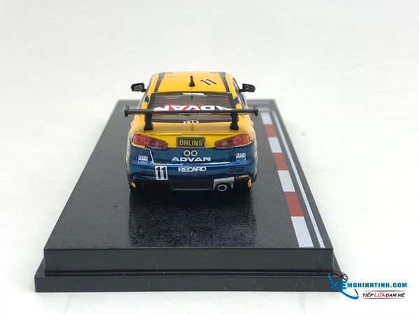 Xe Mô Hình Mitsubishi Lancer Evolution X Super Taikyu Series 2008 Nakaya / Kinoshita 1:64 Tarmac Works ( Vàng )