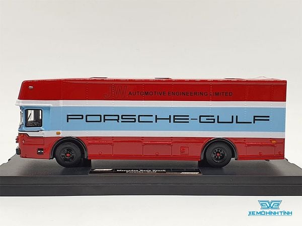Xe Mô Hình Mercedes-Benz Truck Porsche-Gulf 1:64 HPI64 ( Đỏ Xanh )