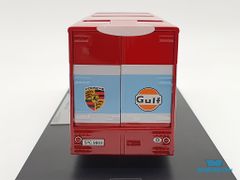 Xe Mô Hình Mercedes-Benz Truck Porsche-Gulf 1:64 HPI64 ( Đỏ Xanh )