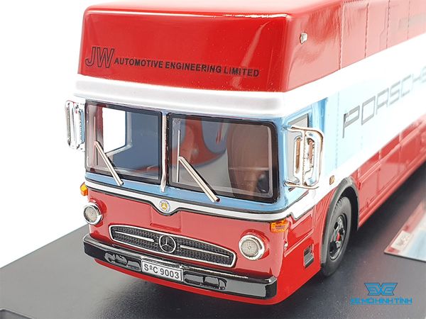 Xe Mô Hình Mercedes-Benz Truck Porsche-Gulf 1:64 HPI64 ( Đỏ Xanh )