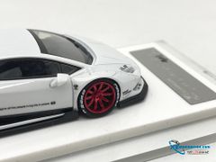 Xe Mô Hình Lamborghini Huracan Liberty Walk 1:64 LB ( Trắng Mâm Đỏ )