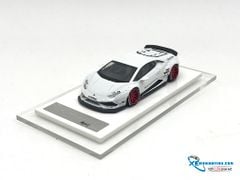 Xe Mô Hình Lamborghini Huracan Liberty Walk 1:64 LB ( Trắng Mâm Đỏ )