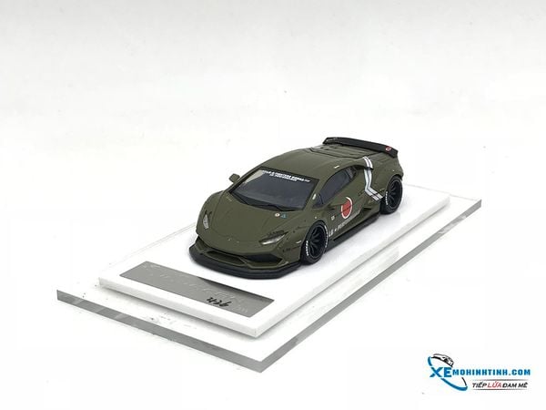 Xe Mô Hình Lamborghini Huracan Liberty Walk 1:64 LB ( Xanh Quân Đội )