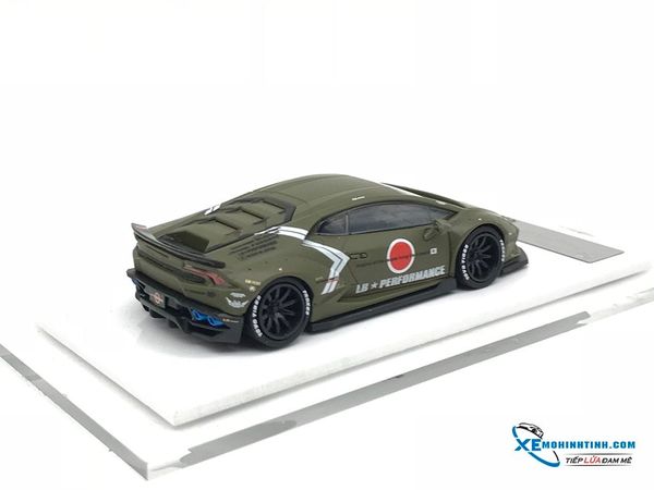 Xe Mô Hình Lamborghini Huracan Liberty Walk 1:64 LB ( Xanh Quân Đội )