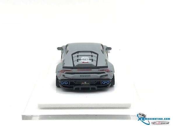 Xe Mô Hình Lamborghini Huracan Liberty Walk 1:64 LB ( Xám Tro )