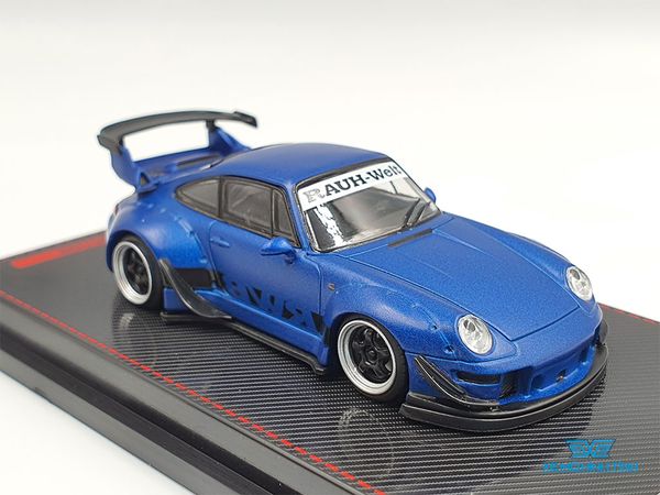 Xe Mô Hình Porsche RWB 993 1:64 Ignition Model ( Xanh Dương Nhám )
