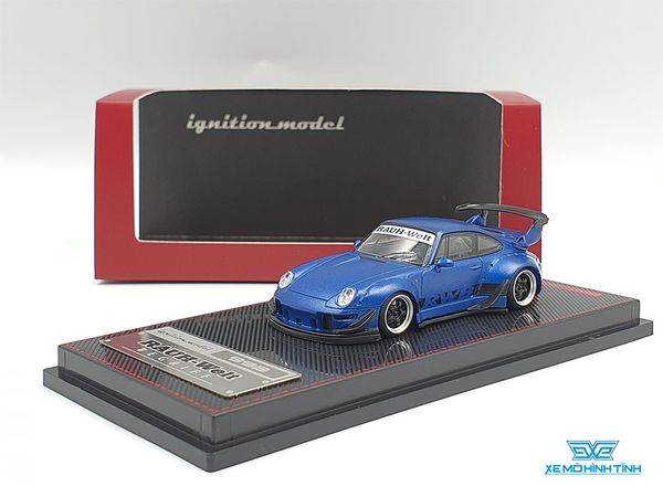 Xe Mô Hình Porsche RWB 993 1:64 Ignition Model ( Xanh Dương Nhám )