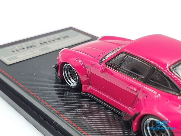 Xe Mô Hình Porsche RWB 993 1:64 Ignition Model ( Hồng )