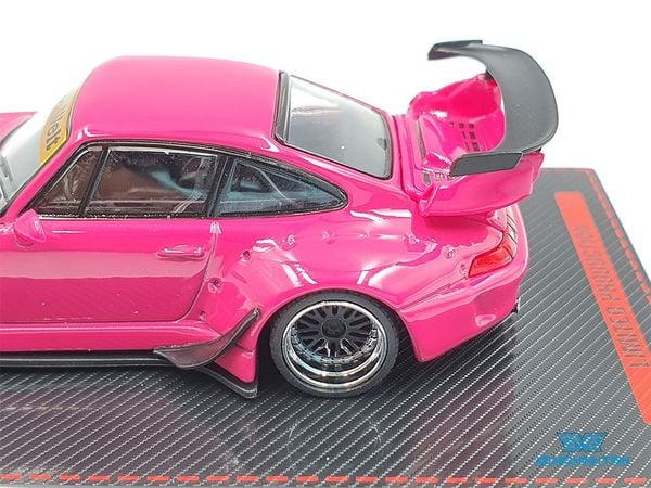 Xe Mô Hình Porsche RWB 993 1:64 Ignition Model ( Hồng )