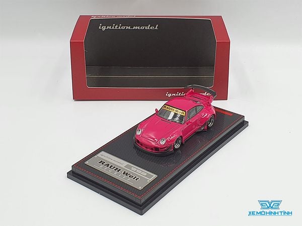 Xe Mô Hình Porsche RWB 993 1:64 Ignition Model ( Hồng )