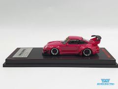 Xe Mô Hình Porsche RWB 993 1:64 Ignition Model ( Hồng )