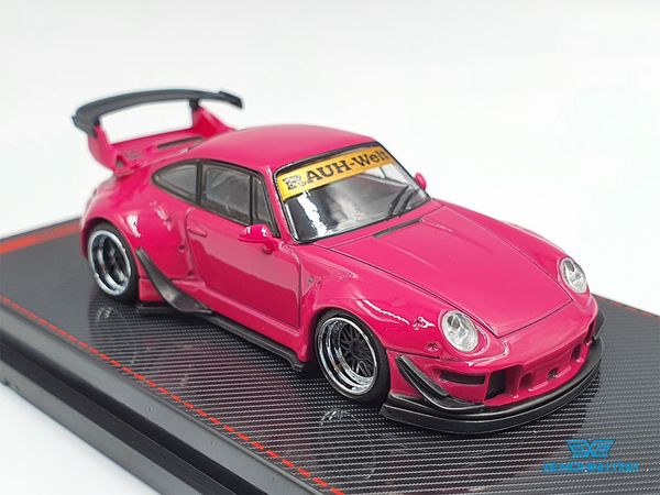 Xe Mô Hình Porsche RWB 993 1:64 Ignition Model ( Hồng )