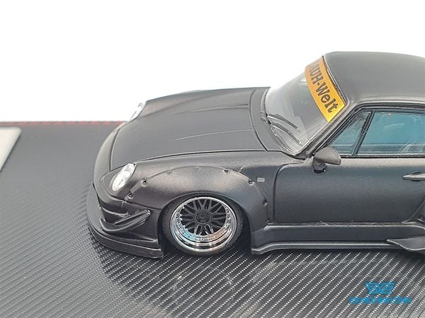 Xe Mô Hình Porsche RWB 993 1:64 Ignition Model ( Đen Nhám )