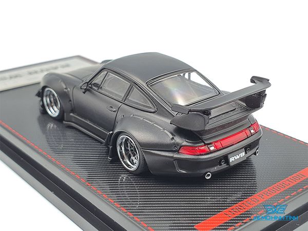 Xe Mô Hình Porsche RWB 993 1:64 Ignition Model ( Đen Nhám )