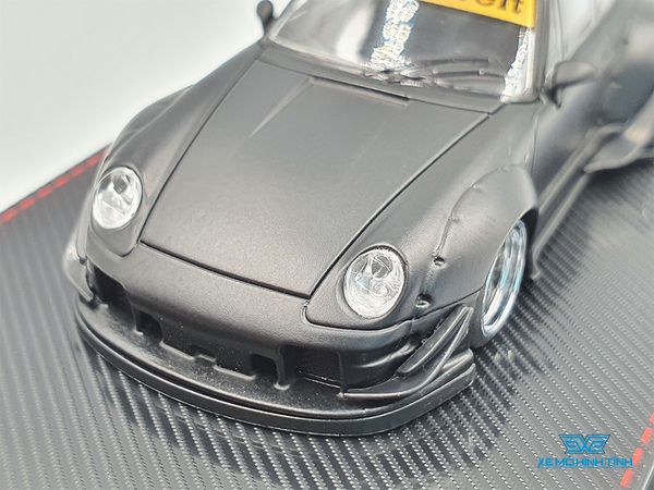 Xe Mô Hình Porsche RWB 993 1:64 Ignition Model ( Đen Nhám )